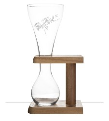 Verre à bière Kwak 33 cl avec support bois