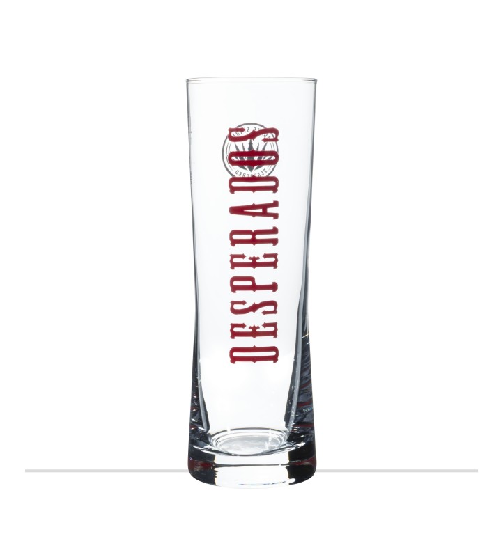 Verre à bière Desperados 25 cl avec inscription "desperados" Verre à bière Desperados 25 cl avec inscription "desperados"