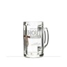 inscription "Houtland pale ale" et "Houthakkker la bière qui envoie du bois" qui fait réference au slogan de la marque.