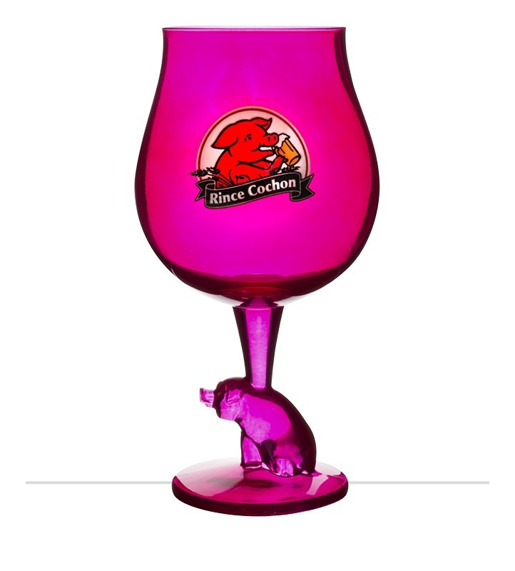 Verre à bière Rince Cochon Rose 50 cl