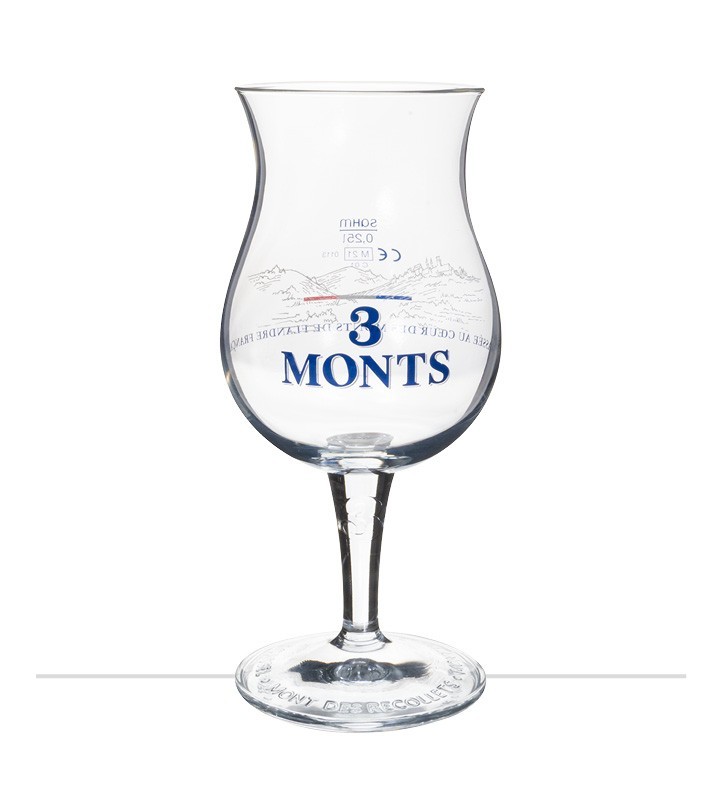 Verre à bière 3 Monts 25 cl