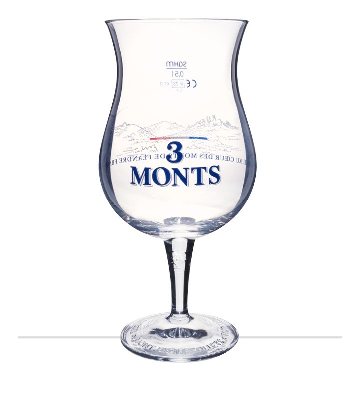 Verre à bière 3 Monts 50 cl