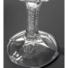 Pied facetté verre à bière Grimbergen 33 cl gravé des lettres de l'abbaye