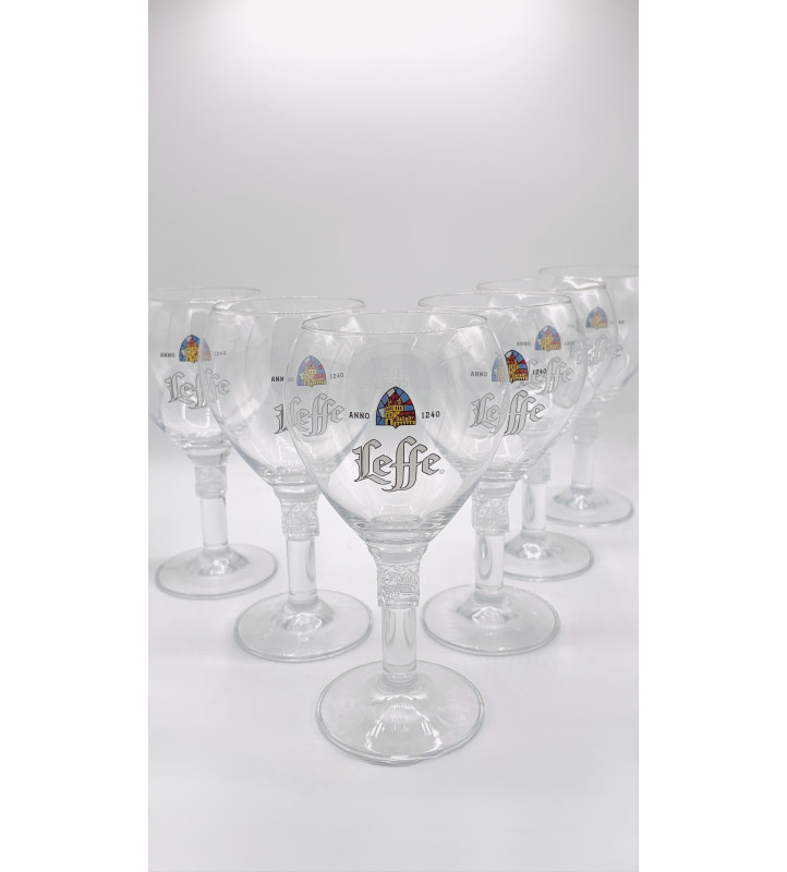 Lot 6 verres bière Leffe 25 cl