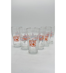 Lot 6 verres Monin abricot