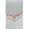Lot 6 verres Monin abricot
