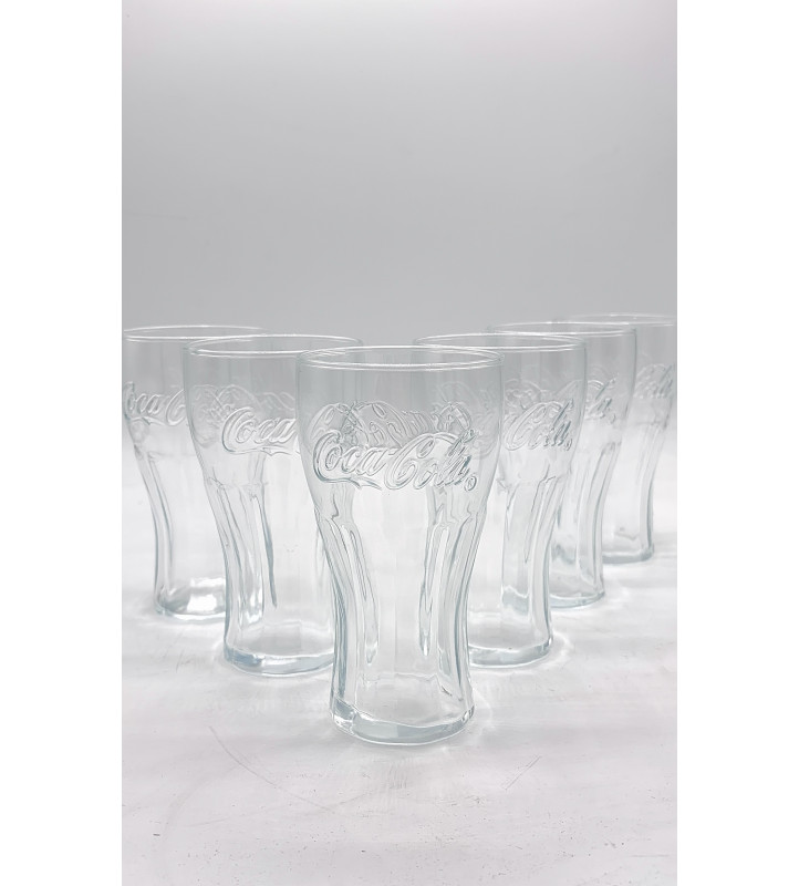 Lot 6 verres Coca-cola 33 cl