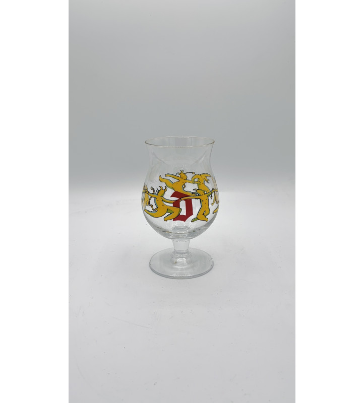 Verre à bière Duvel 33 cl, édition petits diables.