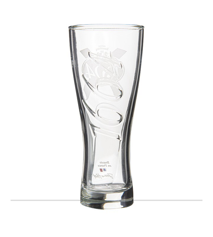 Lot De 6 Verres à Bière Kronenbourg à Pied - 25 Cl, Neufs
