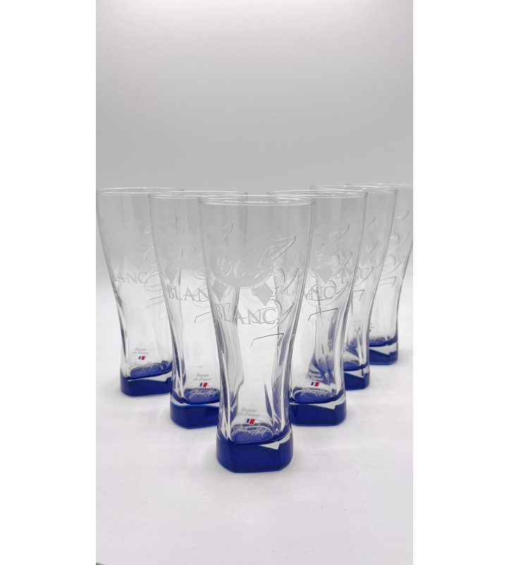 Lot de 6 Verre à bière 1664 Blanc 25 cl