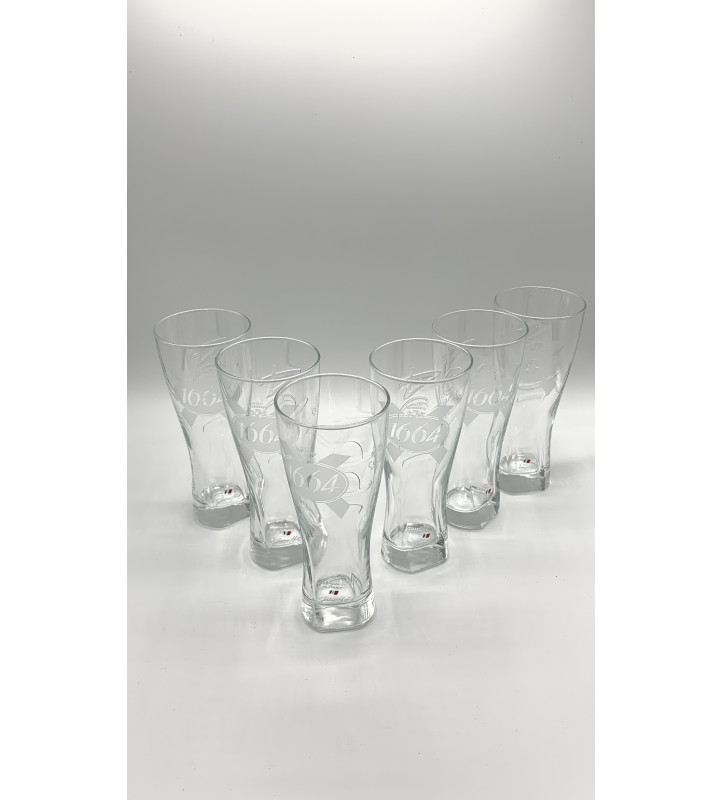 Lot de 6 Verre à bière 1664 25 cl