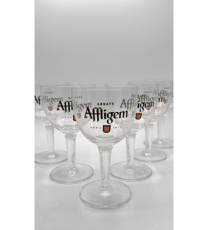 Lot de 6 Verre à bière Affligem Ancien 25 cl