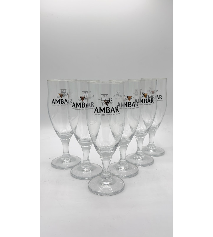 Lot de 6 Verre à bière Ambar 25 cl