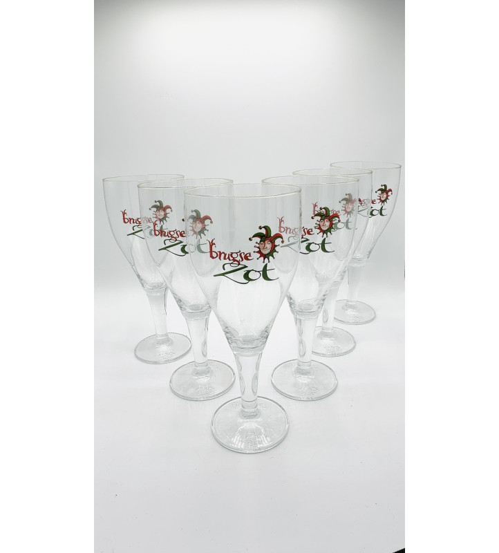 Lot de 6 Verre à bière Brugse Zot 50 cl