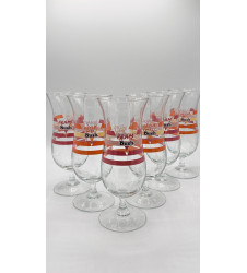 Lot de 6 Verre à bière Pêche Mel'Bush / Fram'Bush 25/33 cl