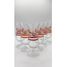 Lot de 6 Verre à bière Pêche Mel'Bush / Fram'Bush 25/33 cl