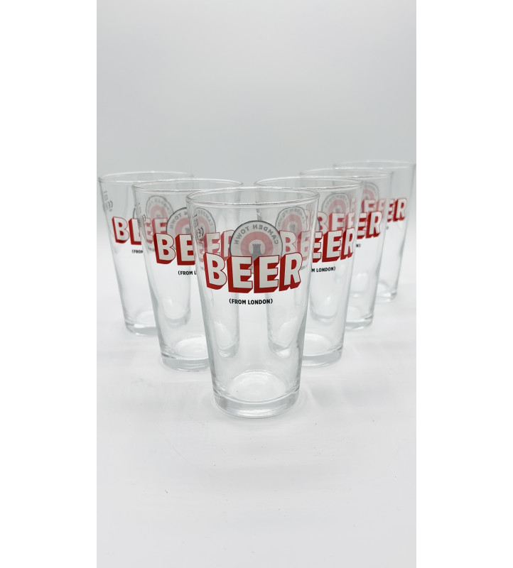Lot de 6 Verre à bière Camden Town 25 cl