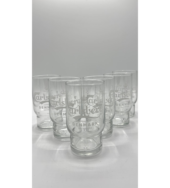 Lot de 6 Verre à bière Carlsberg 25 cl