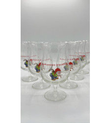 Lot de 6 Verre à bière Chouffe Assis 50 cl
