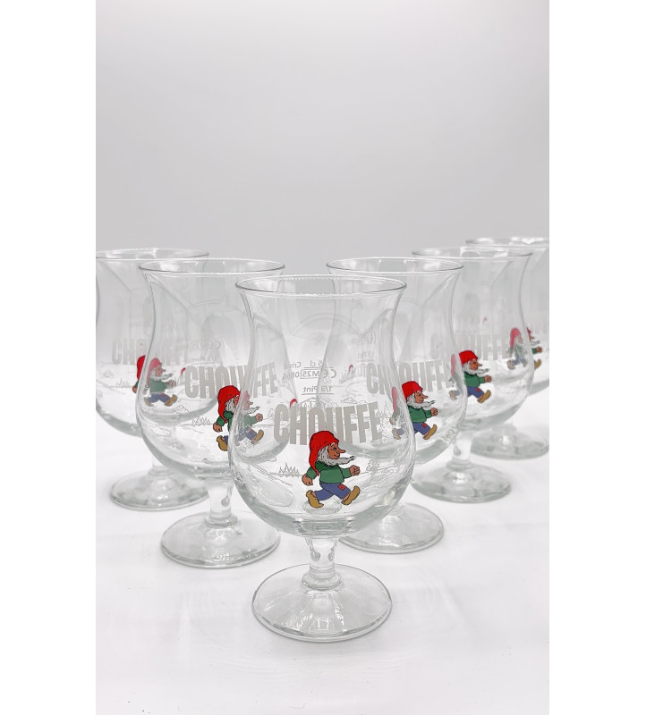Lot de 6 Verre à bière Chouffe Debout 25 cl