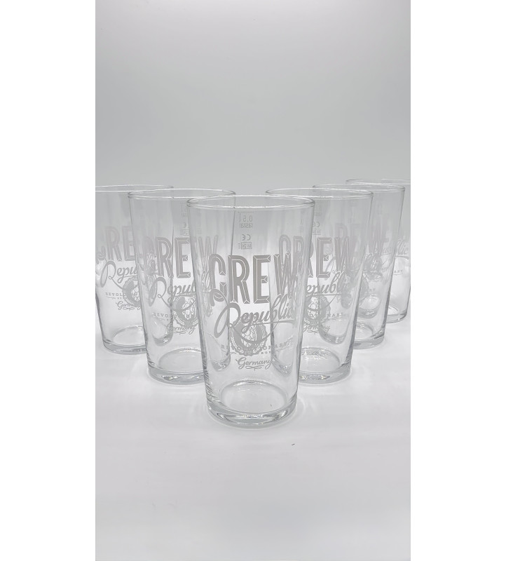 Lot de 6 Verre à bière Crew Republic 50 cl