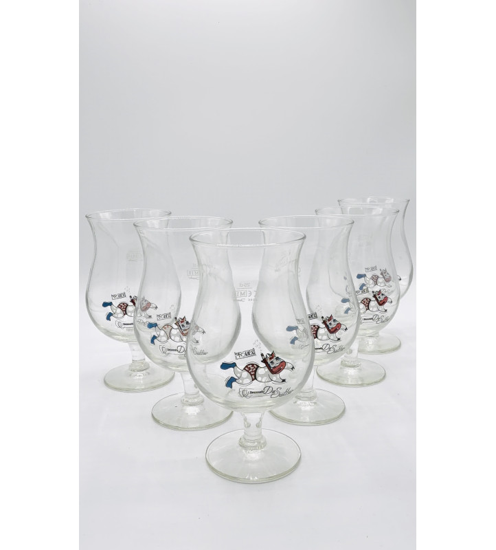 Lot de 6 Verre à bière De Sutter Vache 25 cl