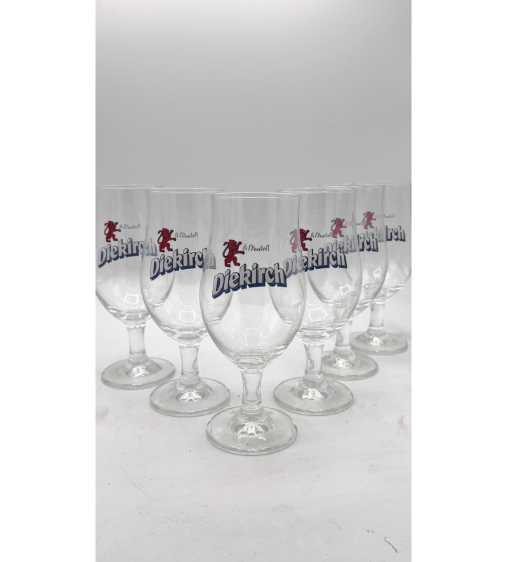 Lot de 6 Verre à bière Diekirch 25 cl