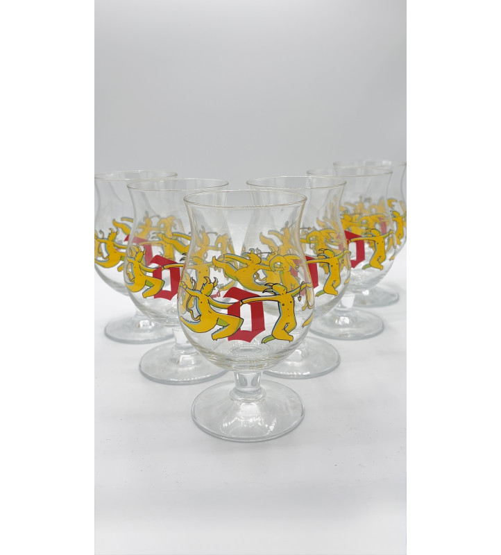 Lot de 6 Verre à bière Duvel 6,66% 25 cl