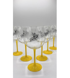 Lot de 6 Verre à soda Schweppes Jaune 47 cl