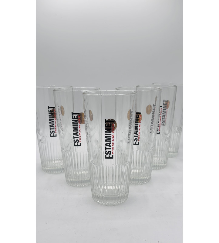 Lot de 6 Verre à bière Estaminet Premium Pils 50 cl