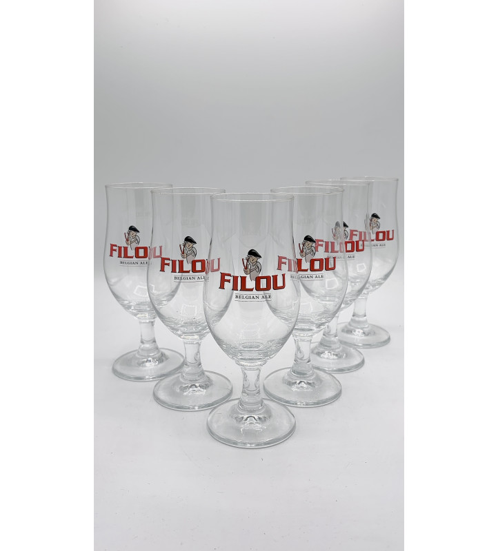 Lot de 6 Verre à bière Filou 25 cl