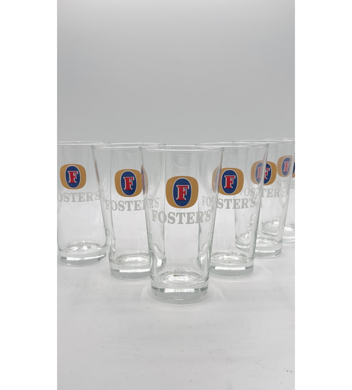 Lot de 6 Verre à bière Foster's 25 cl
