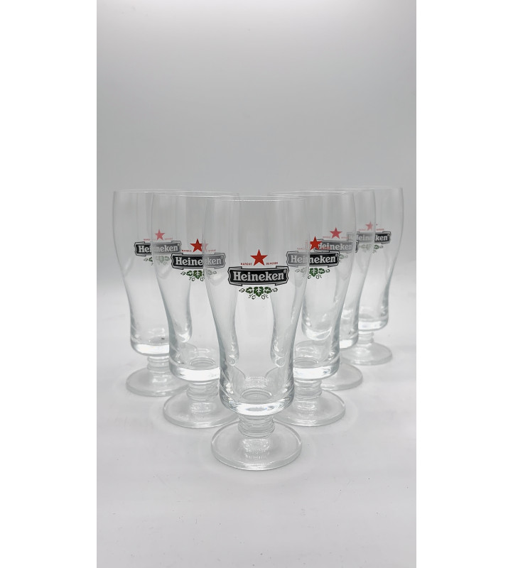 Lot de 6 Verre à bière Heineken Prestige 25 cl